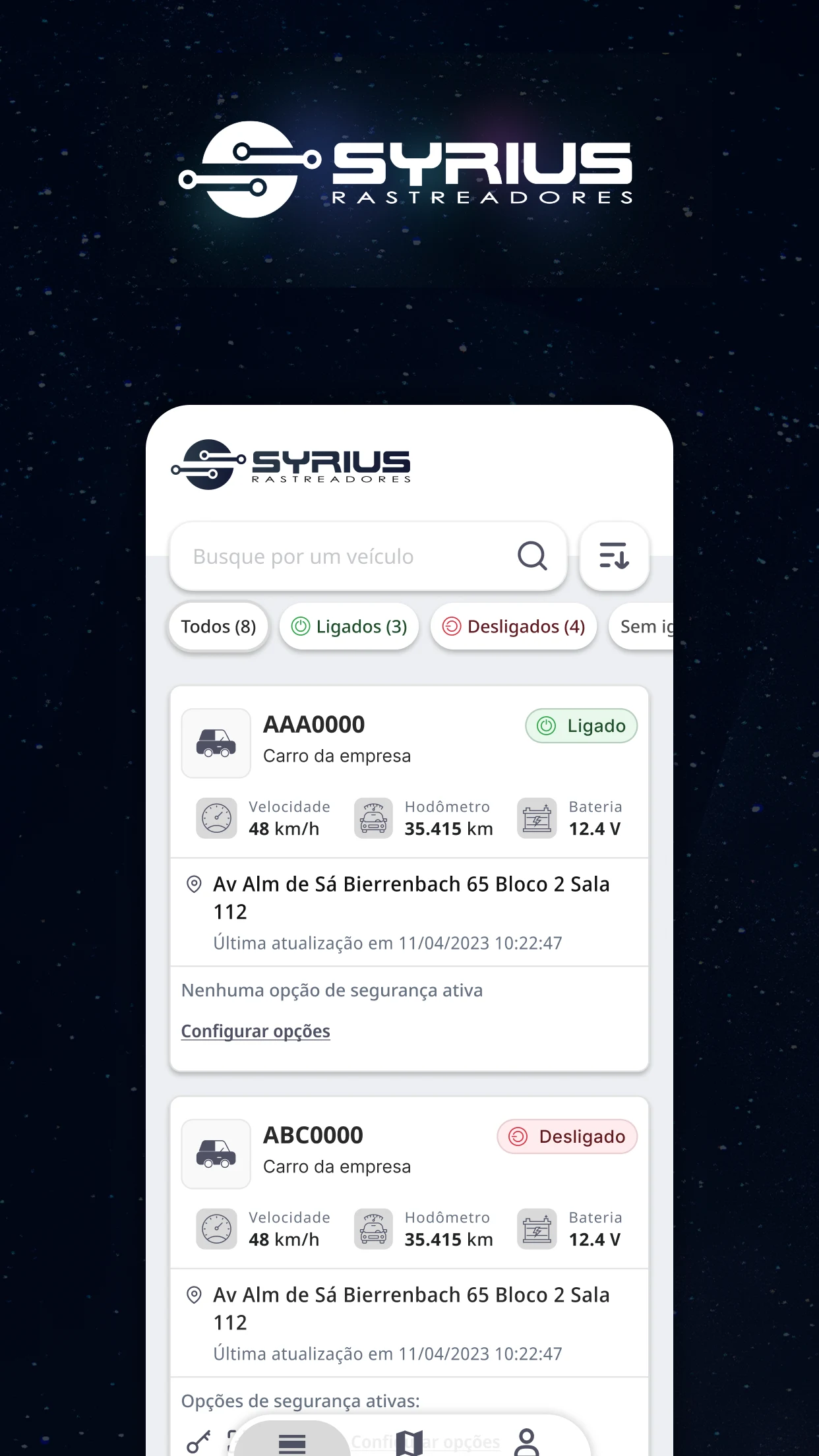 Syrius Rastreamento Veicular screenshot
